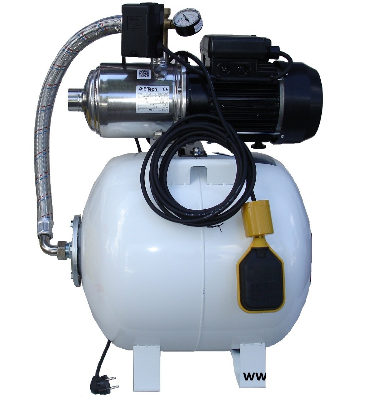 Etech EH 9/6 50 Lt. Tanklı Hidrofor 8 Kat - 40 Daire - 3 Hp (380V)-PANOLU