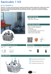 SFA Sanicubic 1  VX - Atık Su İstasyonu 60 Lt