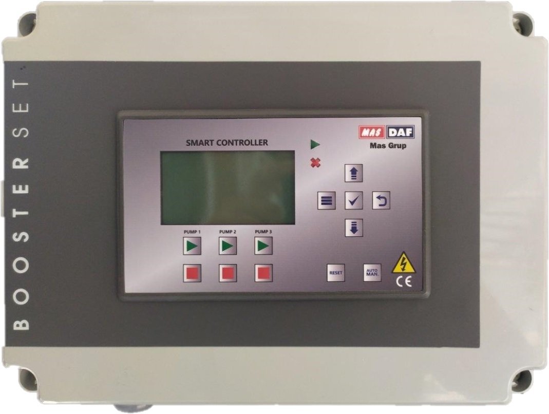 MasDaf STR-3A - 0,37-5,5 Kw LCD Ekranlı Pano 3 Pompa için - 380V