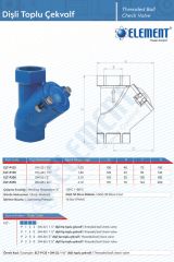 Element Toplu Çekvalf DN32 - 1¼'' Dişli Tip - ELT-P125