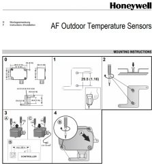 Honeywell AF20 Dış hava Tipi Sıcaklık Sensörü