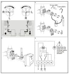 Honeywell VMM30 - M6061L1035 - 30Nm Torklu-220V Rotary Vana Motoru