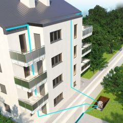 SFA Sanifos 610 2SLD T İki Pompalı Gri Su İstasyonu - 610 Litre - 380V