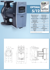 Alarko Optima 5/12 Fre. Kon. Sirkülasyon Pompası DN50-28cm