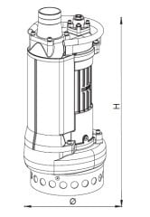 Sumak SDT50/3Z Çamurlu Su Pompası 5,5 HP - 3''