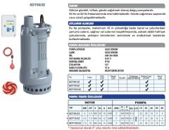 Sumak SDT100/3Z Çamurlu Su Pompası 10 HP - 3''