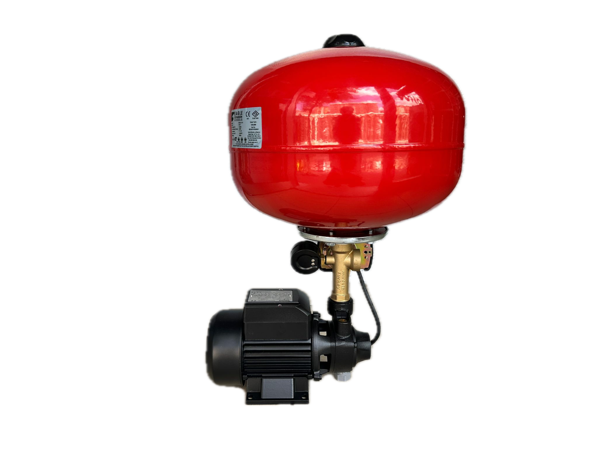 İrka QB60 - 0,5 HP - 2 kat/2 daire - 24 Lt. Küreli Hidrofor - İmpo Pompalı