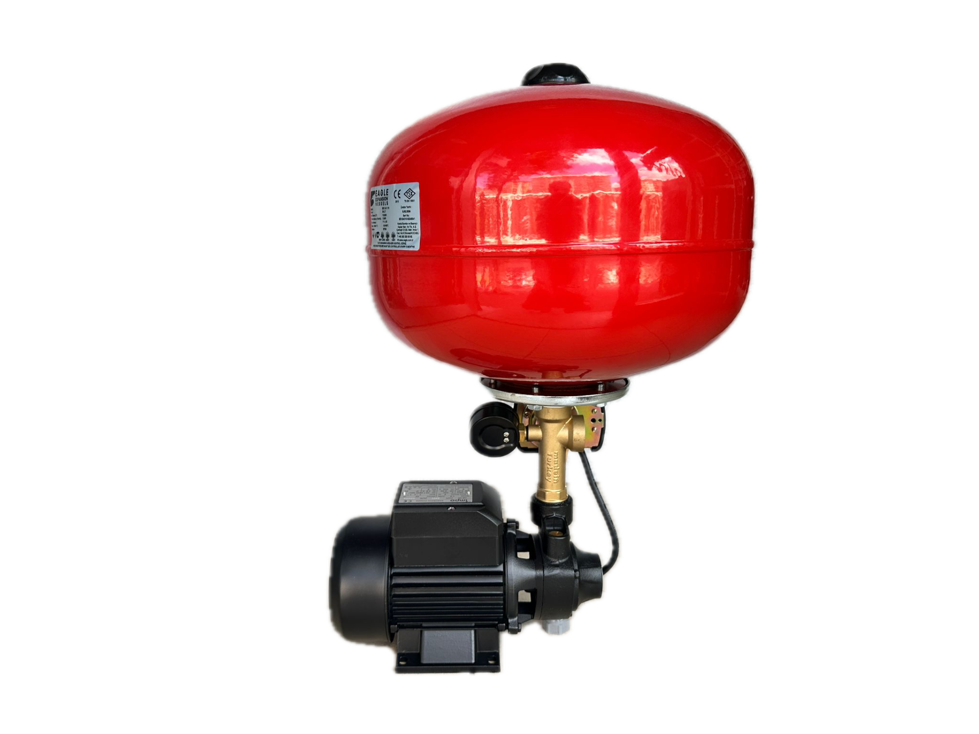 İrka QB80 - 1 HP - 4 kat/4 daire - 24 Lt. Küreli Hid. İmpo Pompalı