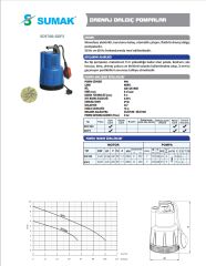 Sumak SDF300 Plastik Drenaj Dalgıç 0,33 HP