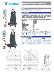 Sumak SDT30/2 Döküm Fos. Pompa - 3 HP - 2'' Çıkışlı