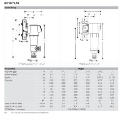Honeywell F74CS -1 1/4 AA Ters Yıkamalı Filtre - 1 1/4''