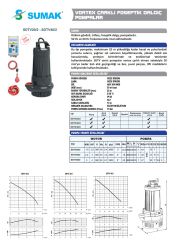 Sumak SDTV30/2 Döküm Fos. Pompa - 3 HP - 2'' Çıkışlı-18 metre