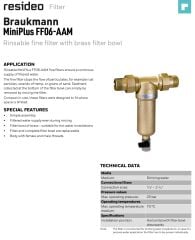 Honeywell FF06-11/4 AAM Komple Pirinç Sıcak Su Filtresi - 1 1/4''