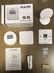 Mars S5 Yuvarlak Kablosuz Dijital Oda Termostatı