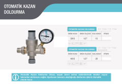 Case 1/2'' Oto. Kazan Doldurma Vanası (0,4-7 Bar) 4015