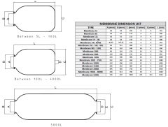 Membran 19/24 Litre - EPDM - İtalyan D46