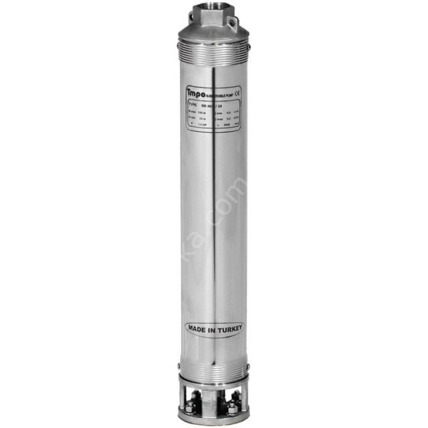 İmpo SK 408/06 4'' Tek Dalgıç Pompa (38mss/ 1,5 HP) - Krom Kafa