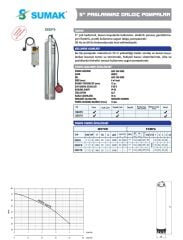 Sumak 5SDF9 - 1.5 HP-220V Keson Dalgıcı - 11/4'' Çıkışlı 