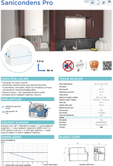 SFA Sanicondens Pro - 2,2 Litre Hazneli - Yoğuşma Suyu Pompası (Alarm Çıkışlı)