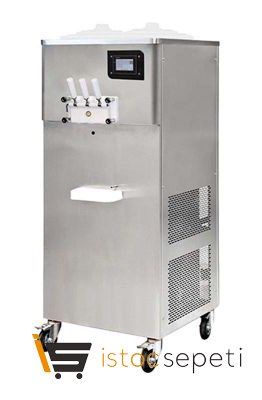 Pastörizatörlü Dondurma Makinesi 3 Kollu Pompalı 500 Külah 11+11 L