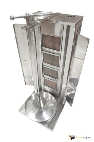 Endüstriyel Mutfak Döner Ocağı Makinası 4 Radyanlı Tüplü Kapaklı Model EMI0118
