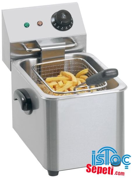 Patates Kızartma Makinası Elektrikli Fritöz 4 Litre Sanayi Mutfak