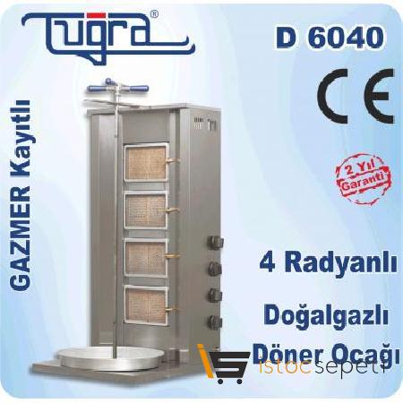 Dörtlü Döner Ocağı Tuğra D 6040