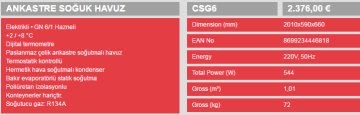 CSG6 Elektrikli Soğutucu Ankastre