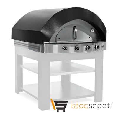 Empero Pizza & Pide Fırını 977x1037x770 mm Gazlı Siyah