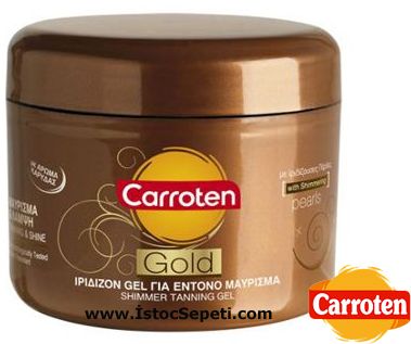 Carroten Gold SPF0 Işıltılı Bronzlaştırıcı Jel Krem 150 ml - Koyu Renkil Güneşe Yatkın Ciltler İçin