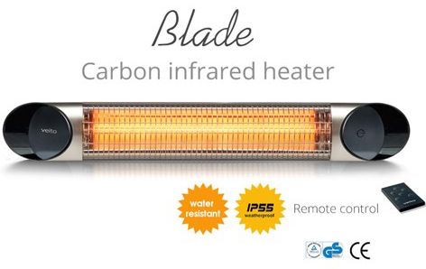 Veito Blade ısıtıcı Dış Mekan Bahçe Duvar Tipi ısıtıcılar 2000W