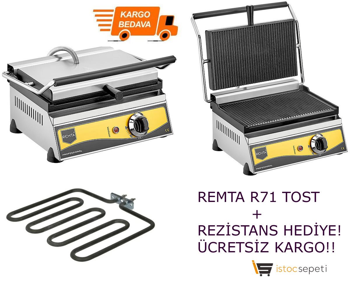 Remta 12 Dilim Tost Makinesi Remta R71 Elektrikli + Rezistans