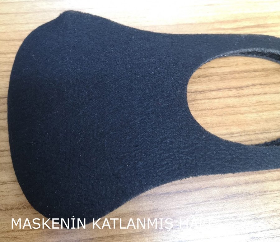 Siyah Maske Yıkanabilir 20 Adet Nano