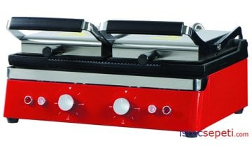 Elektirik ile Çalışan Sanayi Tipi Tost Makinesi Kırmızı Renkli