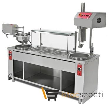 Empero Saray ve İzmir Lokma Makinesi 2 Pişiricili Gazlı