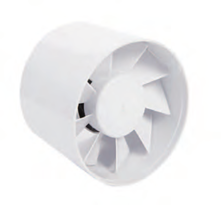 Bahçıvan 12 cm çapında BPK 12 2400 D/D 230 V Monofaze Plastik Fan