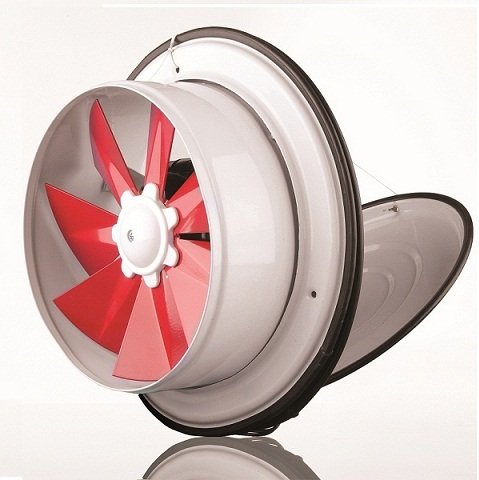Dündar 25 cm çapında K 25 1375 D/D 230 V Monofaze Ev Tipi Kapaklı Pencere Tipi Fan Aspiratör