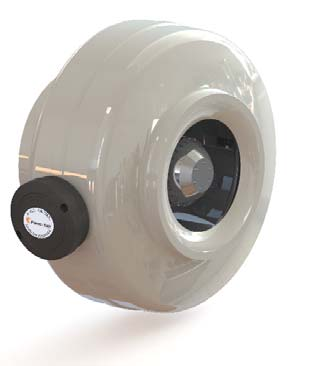 Fanex 10 cm çapında LKT 100-B 2540 D/D 230 V Monofaze Geriye Eğimli Yuvarlak Kanal Tipi Radyal Fan