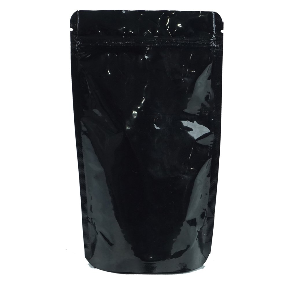 Kilitli Doypack Siyah Alüminyum 11x18,5x3,5 Cm