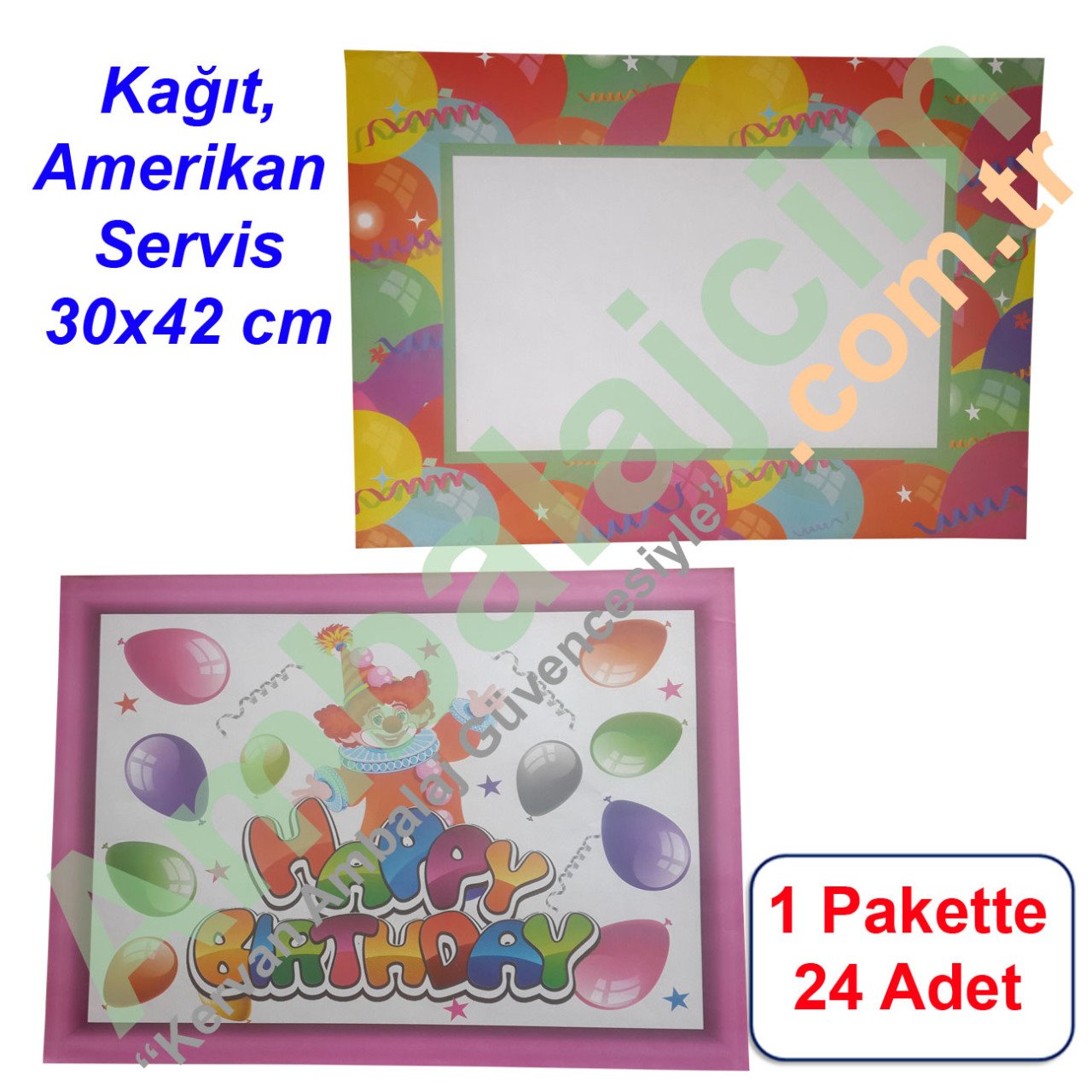 Amerikan Servis Kağıdı 30x42 cm 24 ADETLİ