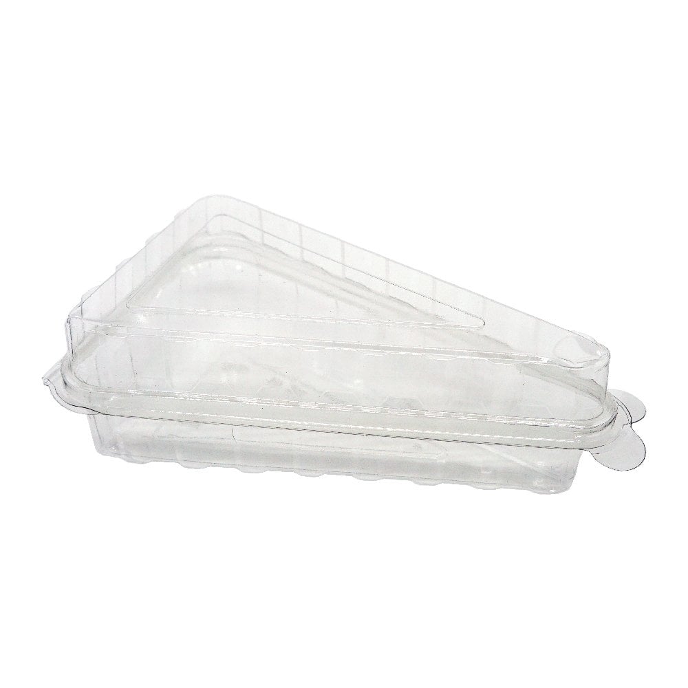 Plastik Üçgen Pasta Kutusu 8,8x15x5,3 Cm