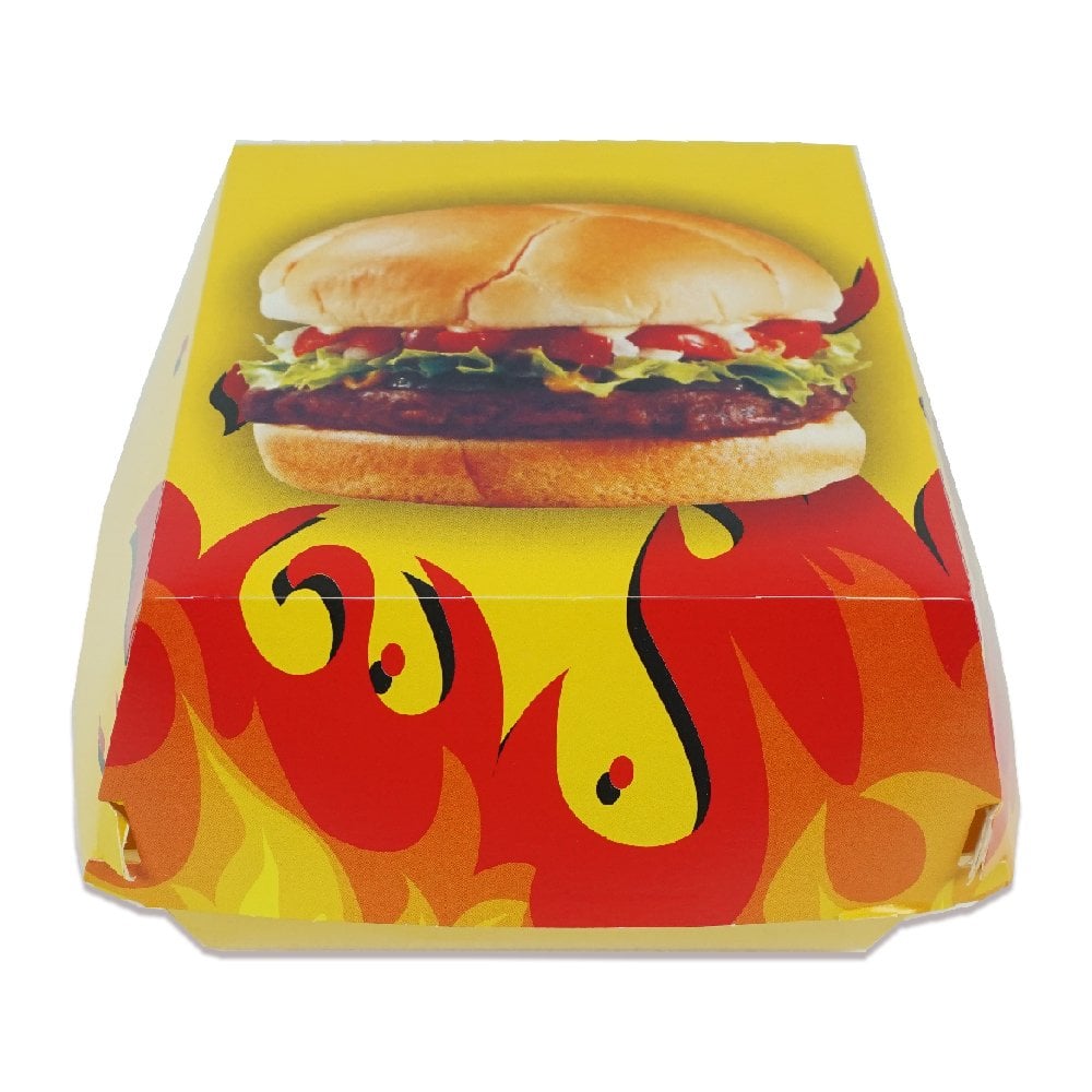 Kutu Hamburger Büyük 13x13x8 Cm Standart 100 Adetli