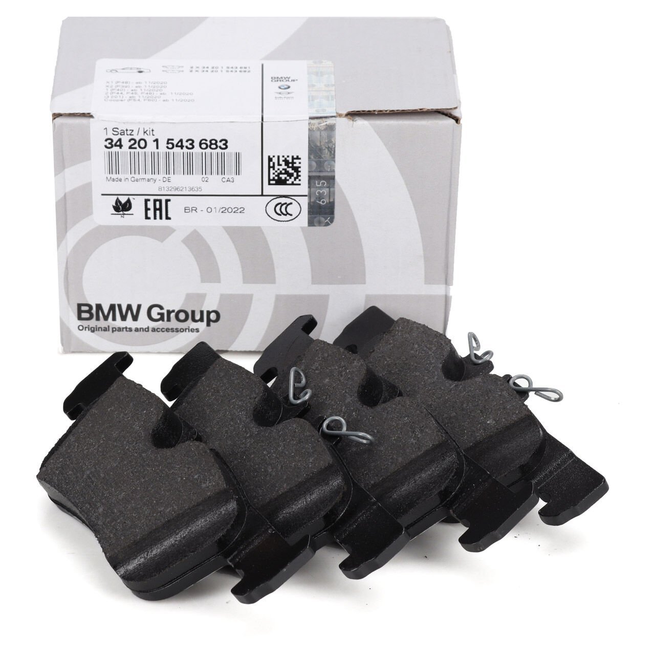 BMW 34201543683 | X1 Seri F48 Kasa 16d Arka Fren Balata Takımı Orjinal