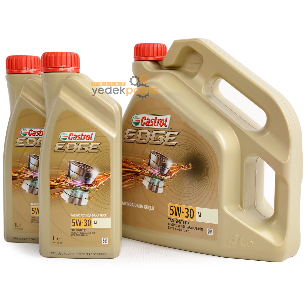 CASTROL EDGE 5W-30 M Serisi 6 Litre (BMW - Mercedes BENZ Onaylı) Üretim Yılı: 2022