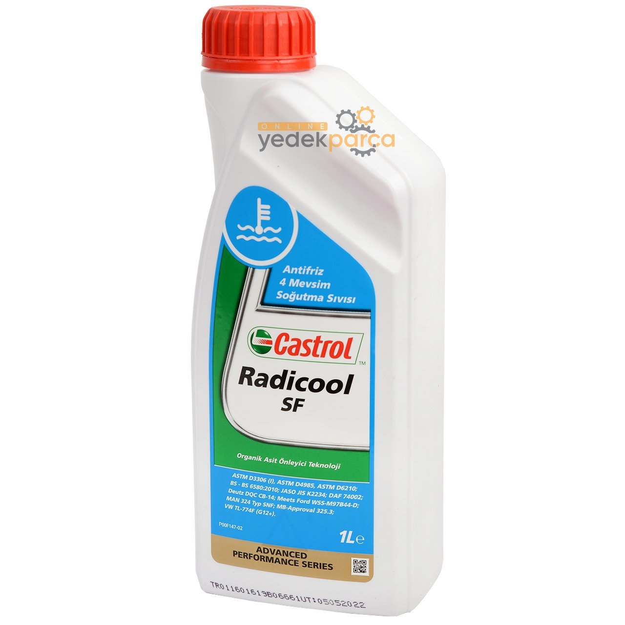 CASTROL RAD-1 | Radicool SF 1 Litre Kırmızı Konsantre Organik Antifiriz