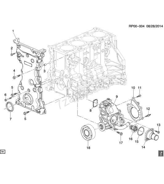 Chevrolet Yeni Captiva C140 2.0 Dizel Termostat Kapağı Oem