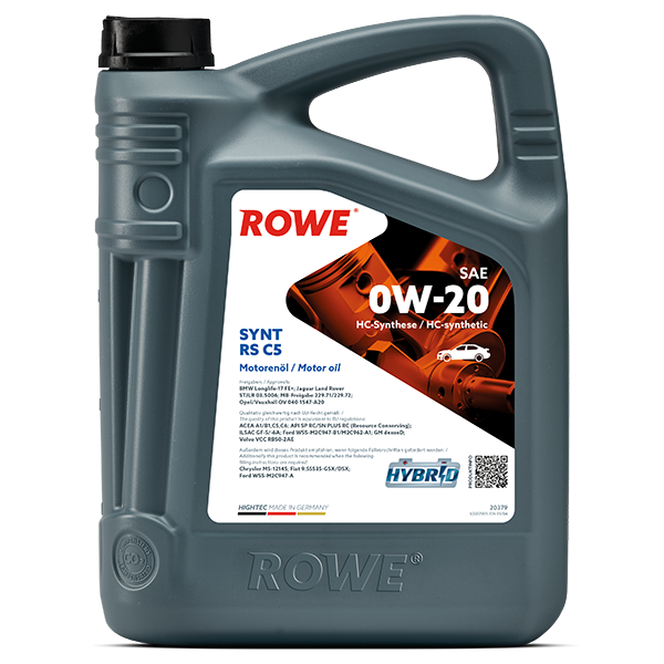 Rowe Hightec Synt Rs C5 SAE 0W20 Motor Yağı 4 Litre