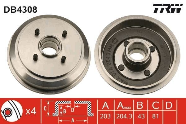 Arka Fren Kampanası Fusion 2001-2012 Model Yılı arası TRW Marka