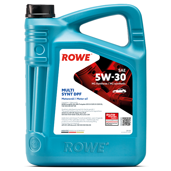 ROWE Hightec Synt DPF SAE 5W30 Motor Yağı 5 Litre