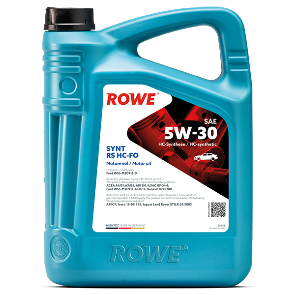 ROWE Hightec Synt Rs SAE 5W30 HC-FO Motor Yağı 5 Litre